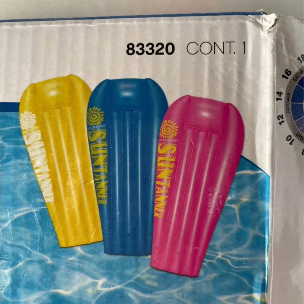 Vibrant Yellow Swim Float with Ribbed Design - Picture 1 of 2